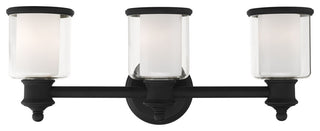 Livex Lighting Middlebush 3 Light Black Vanity Sconce