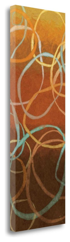"Square Dancing Circles I" By Sarah Adams, Giclee Print on Gallery Wrap Canvas
