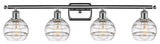 Ballston-Rochester 4-Light 36" Bath Vanity Light, Polished Chrome, Clear