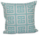 Geometric Decorative Pillow, Ocean, 26"x26"