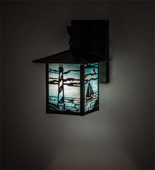 9 Wide Seneca Lighthouse Sailboat Wall Sconce