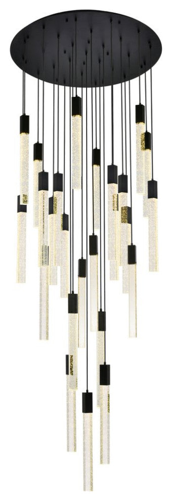 Wade 25-Light Pendant, Black