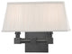 Dixon 2-Light Bath and Vanity With Off White Silk Shade, Old Bronze