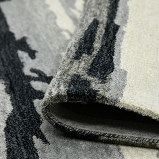 Abstract Gunter Area Rug, Dark Gray, 2' x 3', Abstract