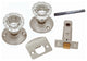 Belwith 1148-SN Passage Door Latch Set, Glass Knobs, Satin Nickel