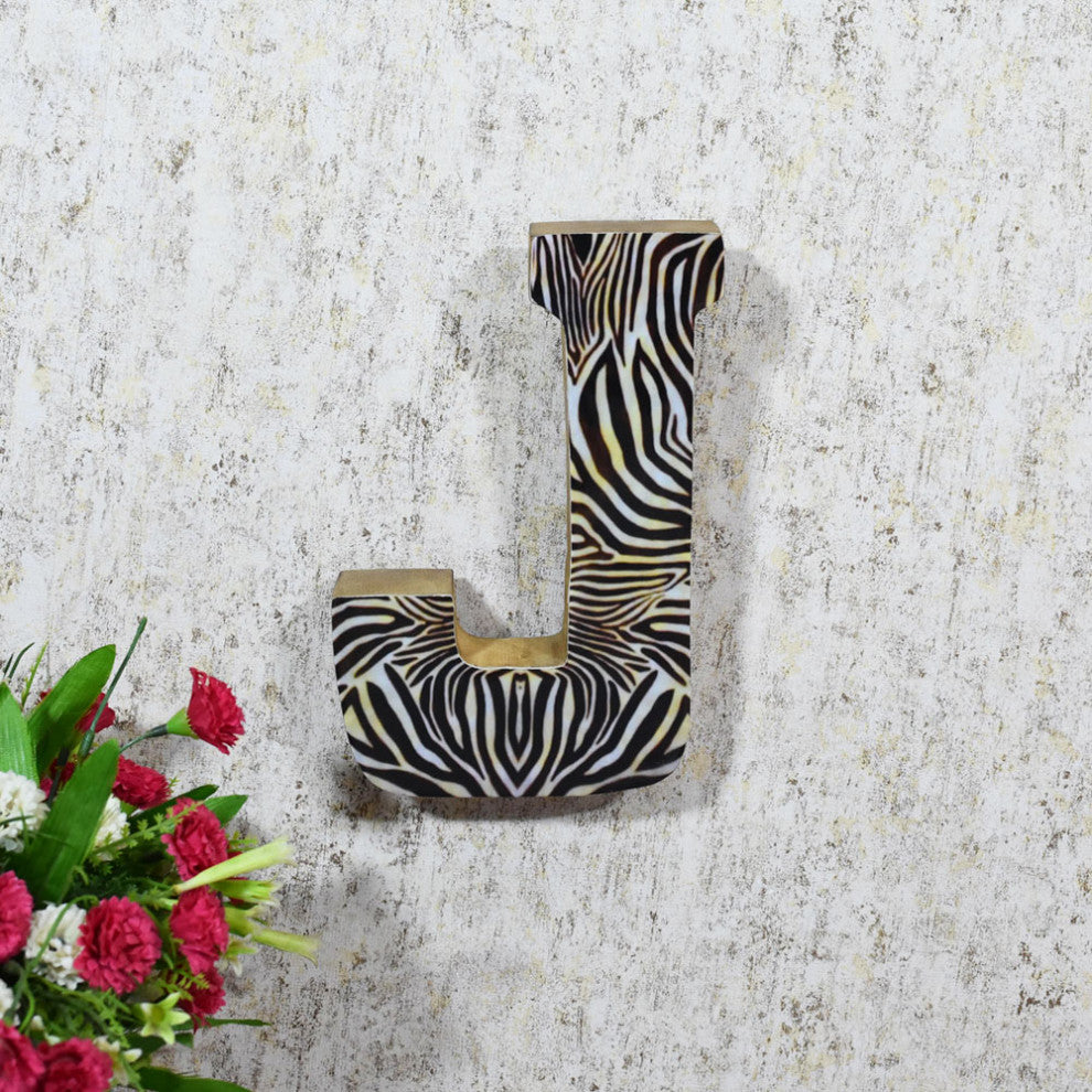 Handmade Eco-Friendly Wall Decor "S" Alphabet Letter Block, 1.3x7.8x5