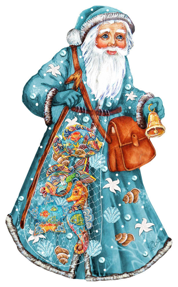 Costal Fishermen Santa Wooded