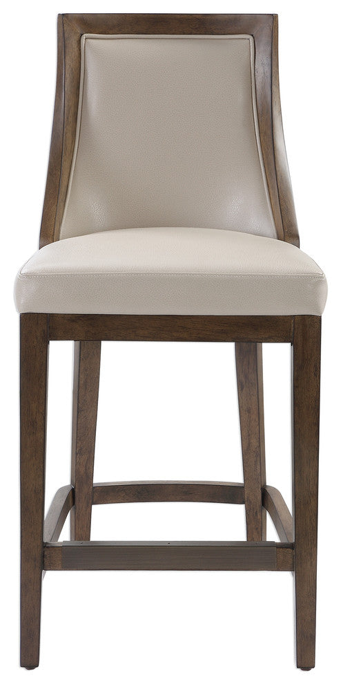 Uttermost Purcell Leather Counter Stool