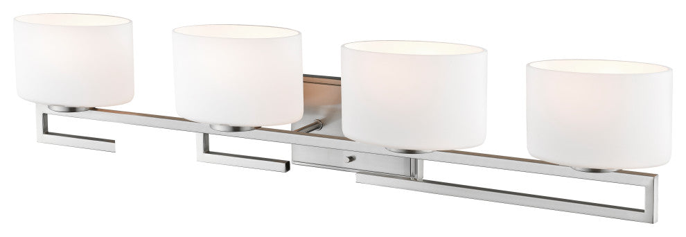 Zlite 335-4V-BN-LED 4-Light Vanity, Matte Opal