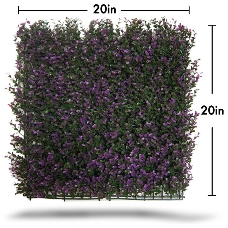 Artificial Lavender Wall Panels, Set of 4, 20"x20"