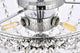 3 Light 12" Chrome Crystal Flush Mount