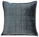 20" X 7" X 20" Transitional Charcoal Solid Quilted Pillow Cover With Poly Insert