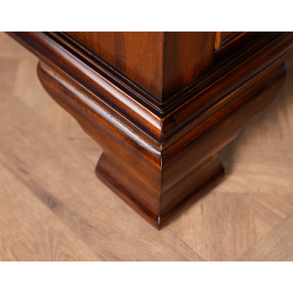Banded Mahogany Partners Desk