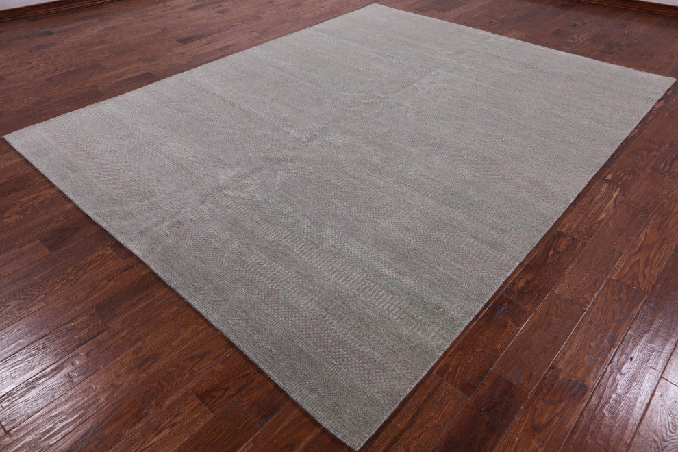 Gabbeh Savannah Grass Handmade Wool and Silk Rug 8' 2" X 10' 4" Q4541