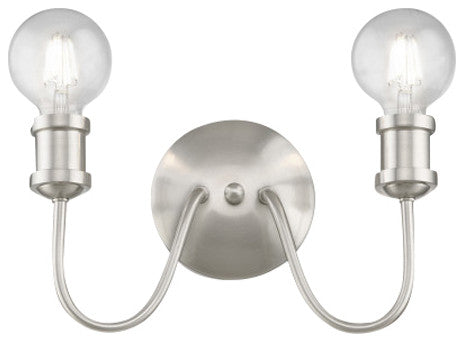 Lansdale 2 Light Brushed Nickel Vanity Sconce