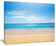 "Calm Blue Sea and Sky" Seashore Photography Canvas Print, 40"x30"