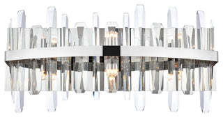 Modern Chrome 6-Light Bath Sconces