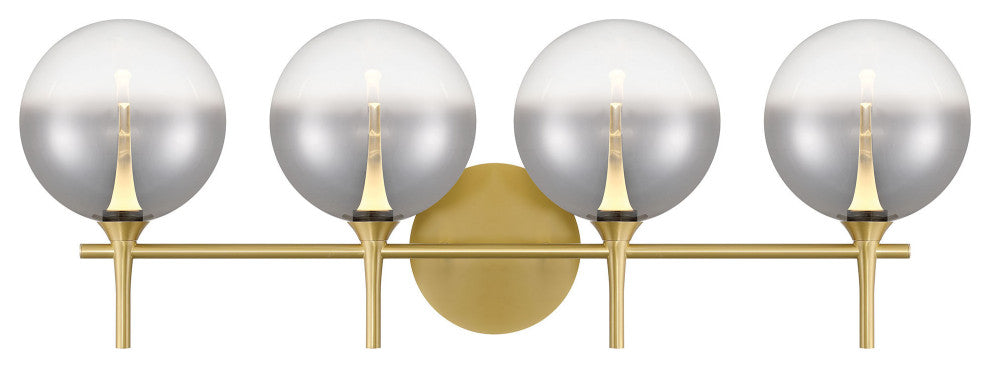 Iissa, Vanity, 4Lt, Gold, Smoked Glass