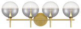 Iissa, Vanity, 4Lt, Gold, Smoked Glass