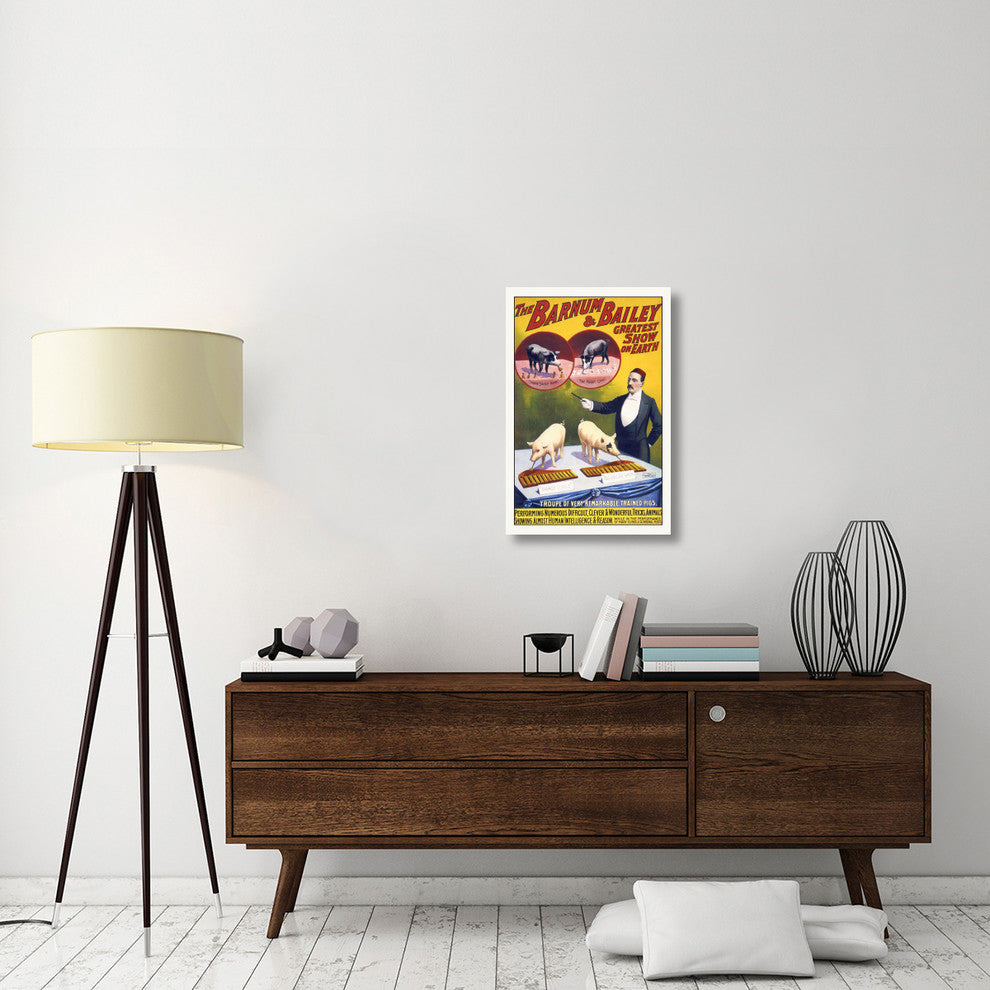Troupe Of Very Remarkable Trained Pigs, 20x30