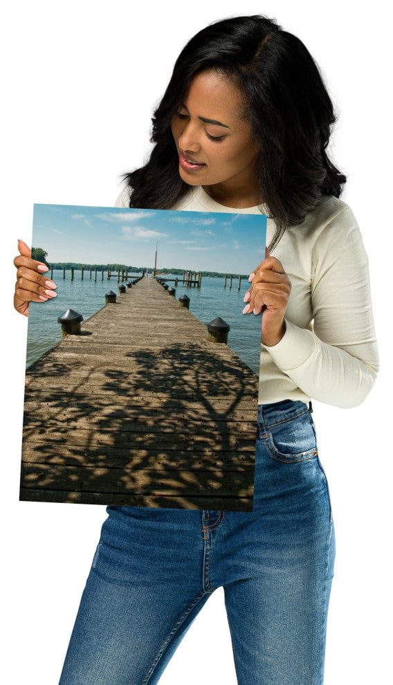 Endless Dock Landscape Photography Unframed Wall Art Print, 11" X 14"