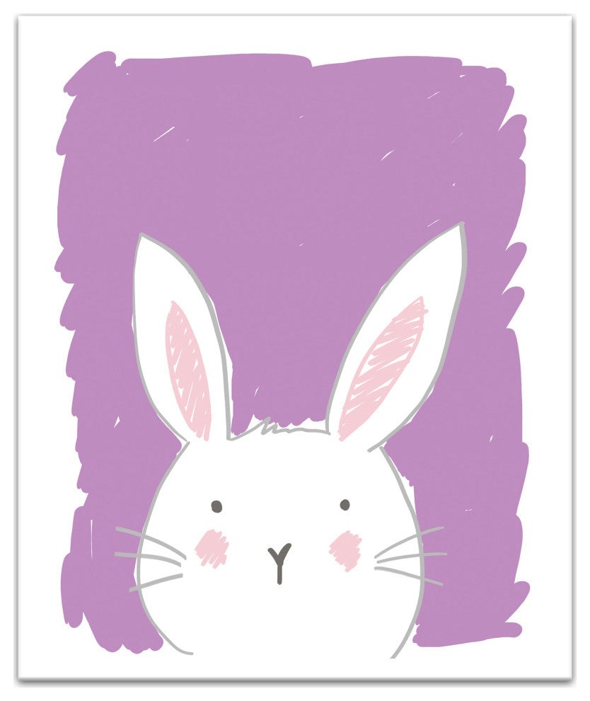 Rabbit Drawing 20x24 Canvas Wall Art