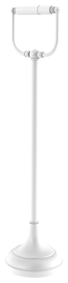 Free Standing Toilet Tissue Holder, Matte White