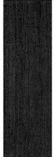 Nuloom Rigo Hand Woven Farmhouse Jute Area Rug, Black 2'6"x8'