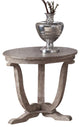 Liberty Furniture Graystone Mill End Table, Stone White
