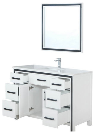 Ziva Transitional White 48" Single Vanity Set