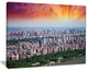 "New York Beautiful Manhattan Skyline" Canvas Print20"x12"