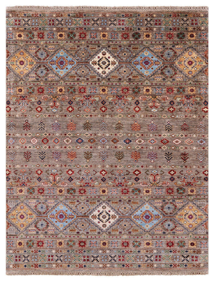 Super Kazak Khorjin Handmade Rug 5' 1" X 6' 6" Q8341
