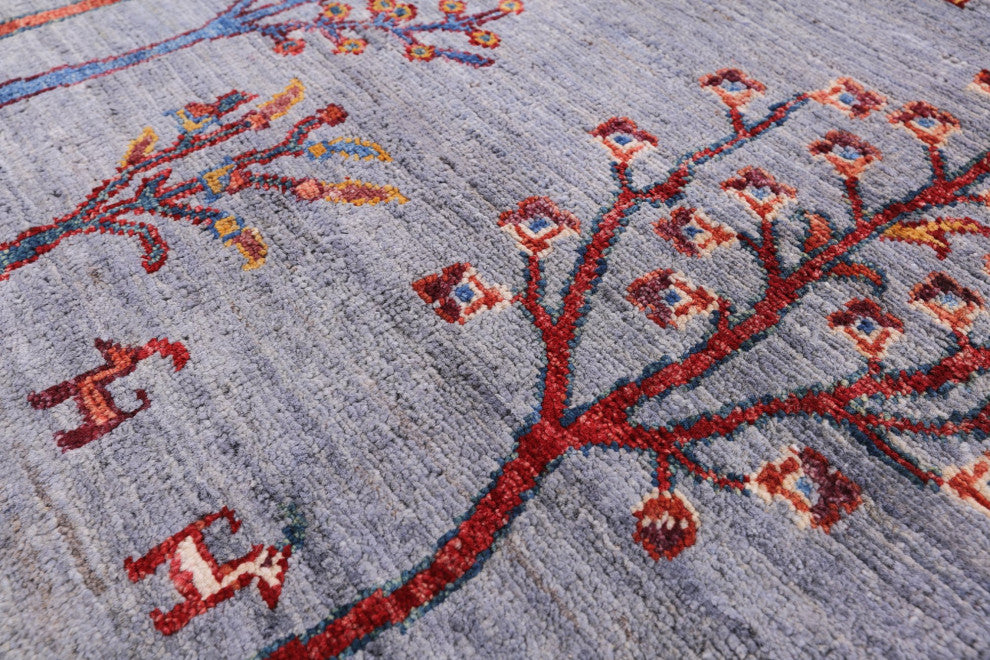 3' 1" X 5' 0" Handmade Tribal Persian Gabbeh Rug Q5305