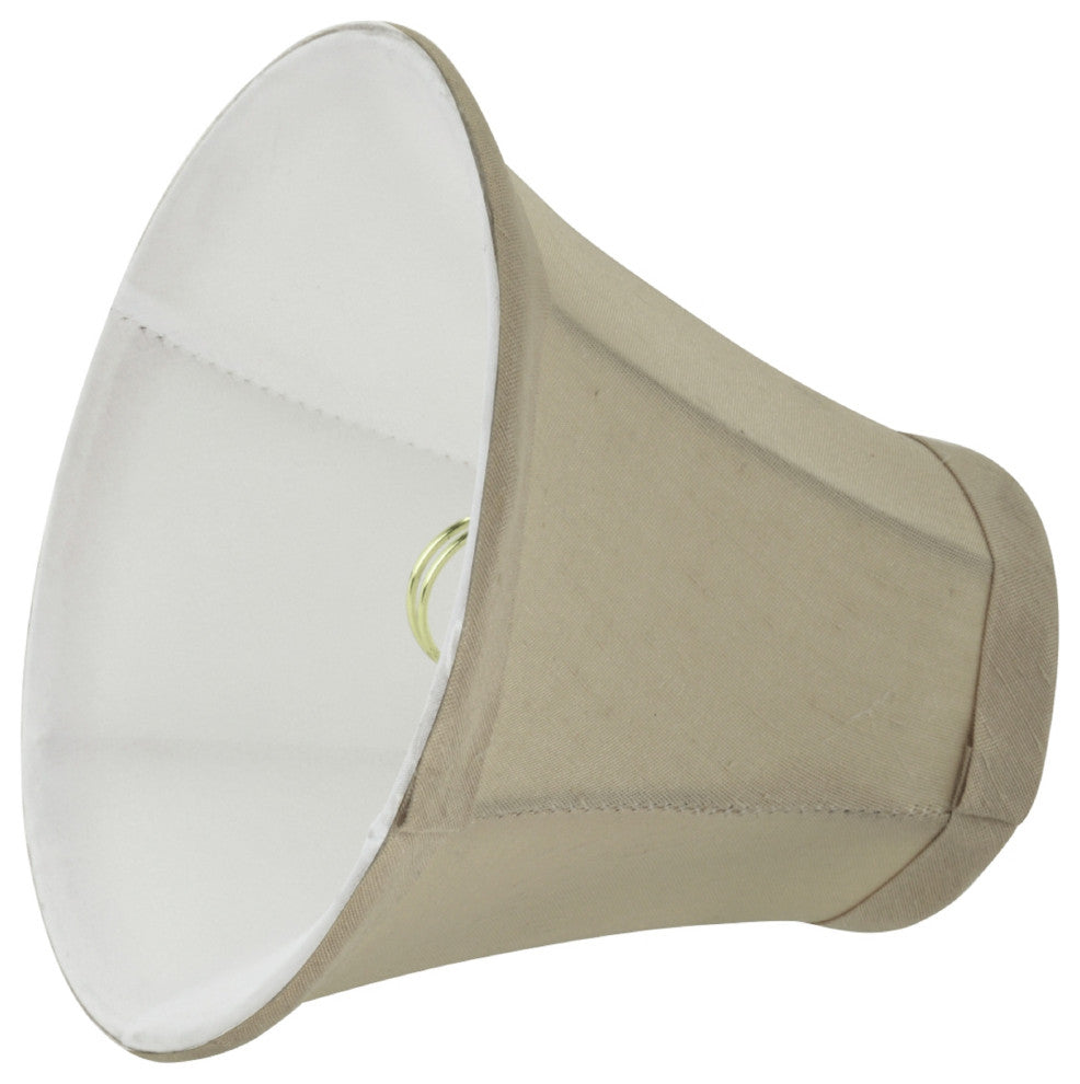 30008-6 Small Bell  Chandelier Clip On Lamp Shade Butter Creme 3"x6"x5"