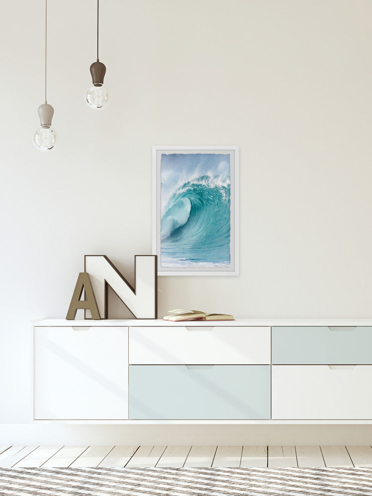 "Flow With It" Framed Painting Print, 24x36