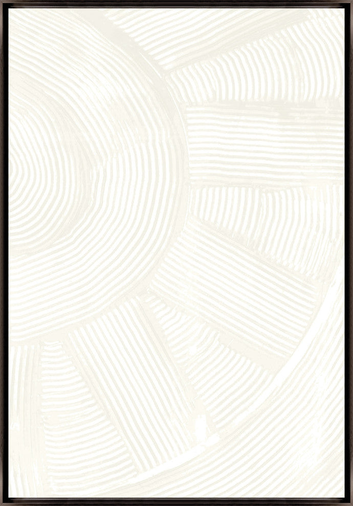 30x44 Your Trace I, Framed Artwork, Espresso