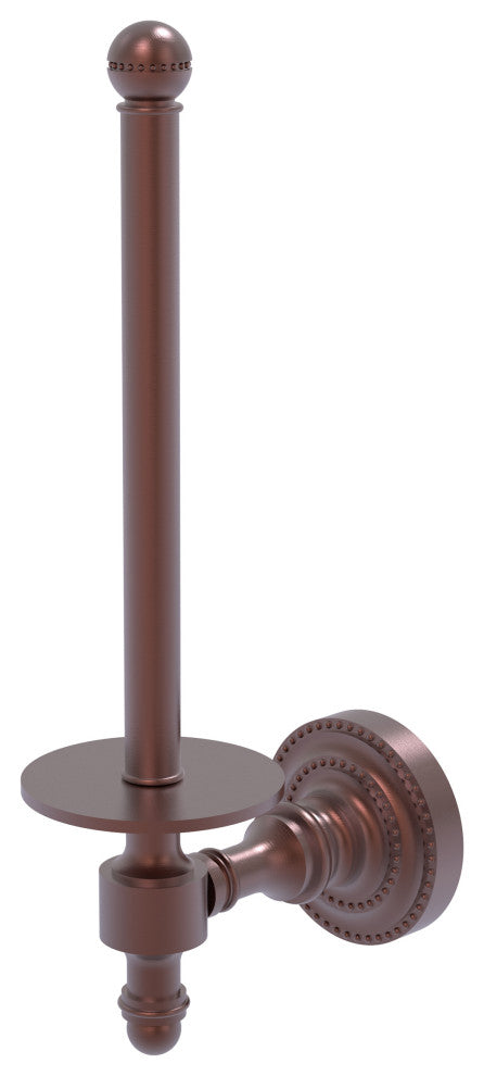 Retro Dot Upright Toilet Tissue Holder, Antique Copper