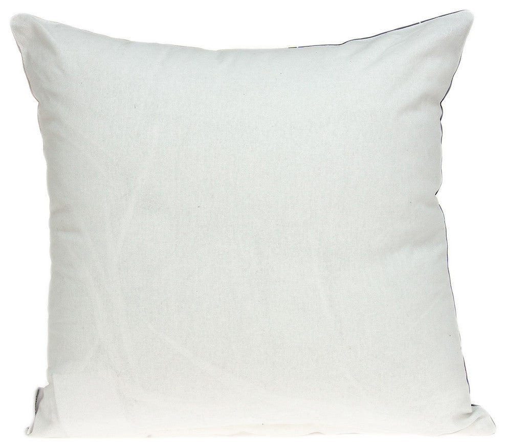 Casual Square Grey Nautical Anchor Accent Pillow, White, Blue, Red,tan, Patch