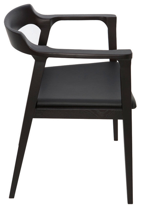 Caitlan Dining Chair by Nuevo Living, Black Oak