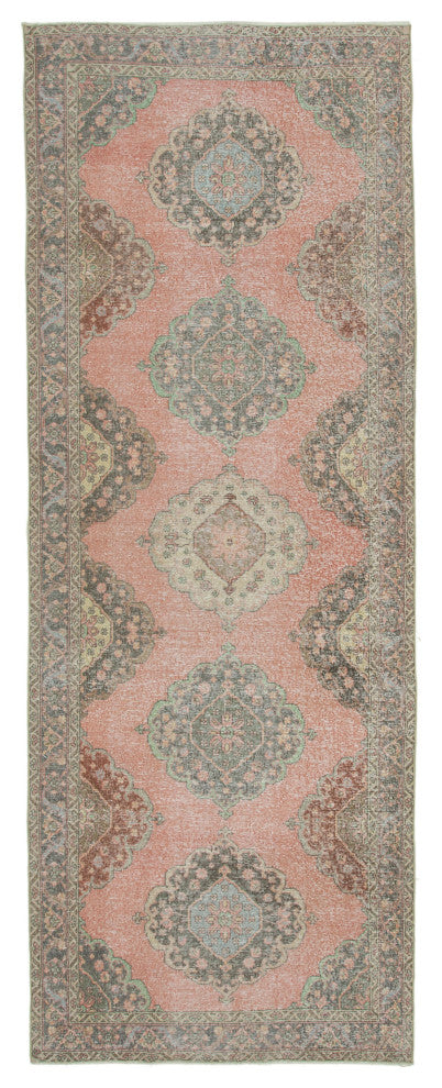 Rug N Carpet - Handwoven Oriental 4' 10" x 13' 2" Vintage Runner Rug