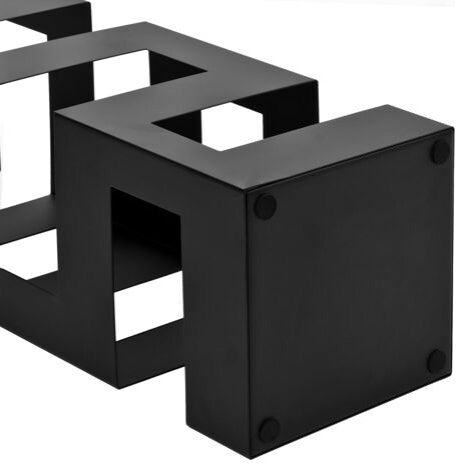 vidaXL Umbrella Stand Black Powder-coated steel Modern Umbrella Stand