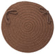 Rhody Rug Wool Solid Chair Pad, Walnut, 15"