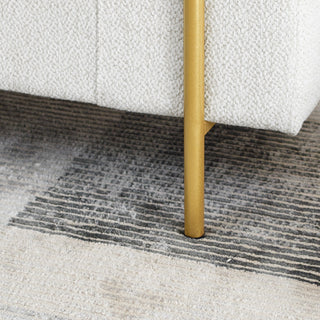 Gewnee Elegant Upholstered Linen Storage Bench