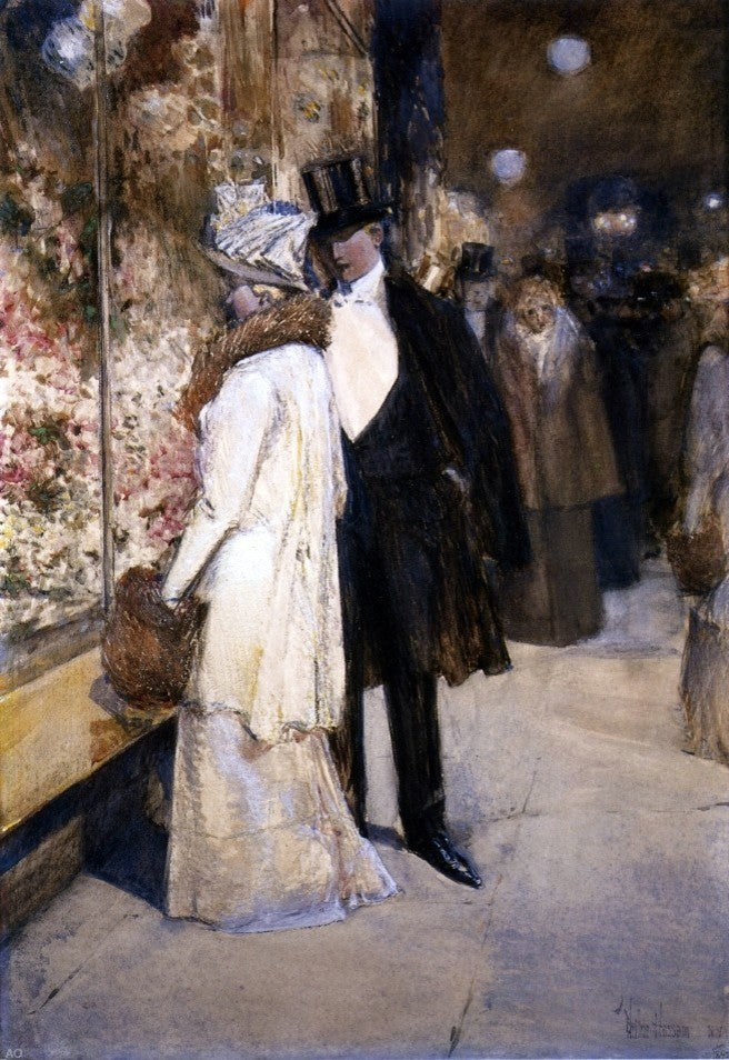 Frederick Childe Hassam New Year-s Nocturne- New York Gallery Wrapped Canvas