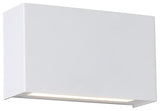 WAC Lighting Blok LED Wall Sconce with Emergency Backup Battery in White