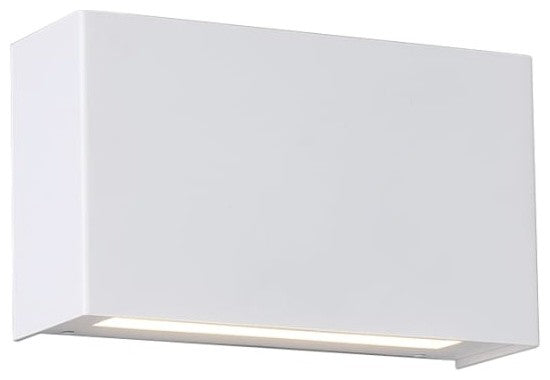 WAC Lighting Blok LED Wall Sconce with Emergency Backup Battery in White