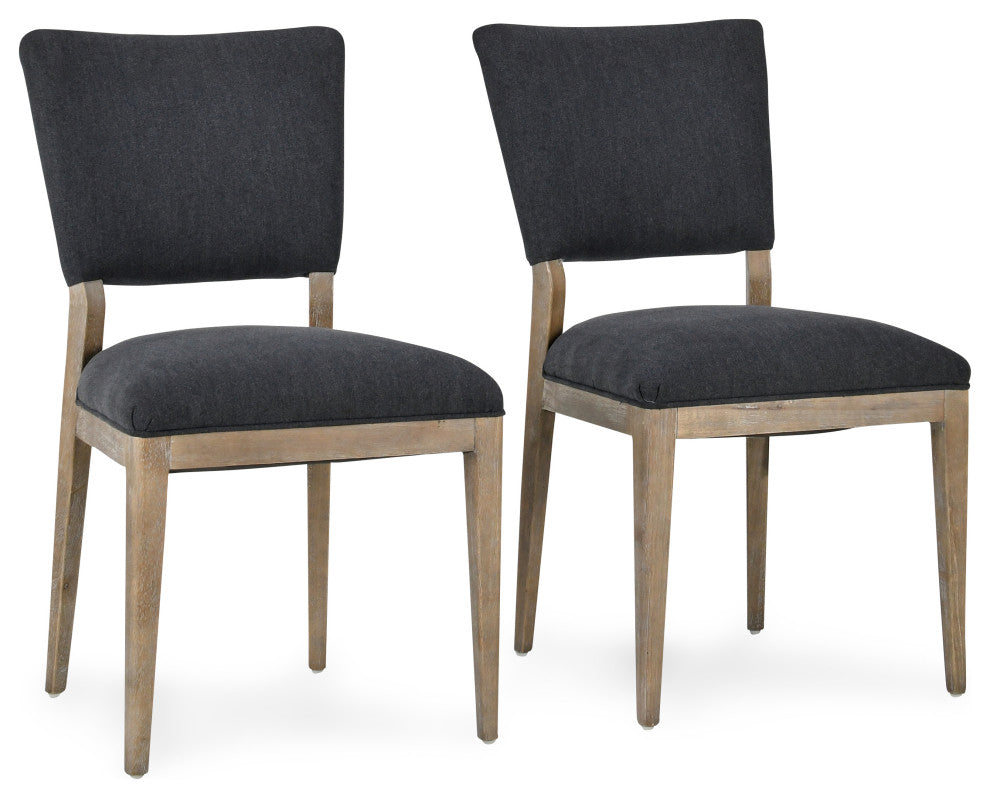 Phillip Upholstered Fabric Dining Chair, Set of 2, Gray