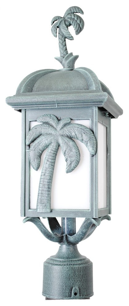 Americana Palm Tree Lamp Post, White