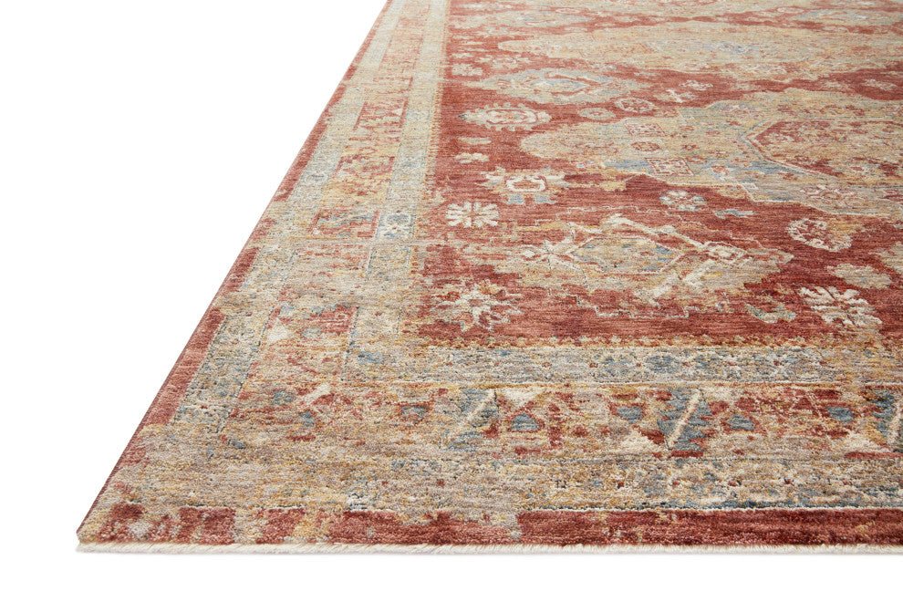 Loloi Gaia Gold / Brick 7'-10" x 10'-2" Area Rug