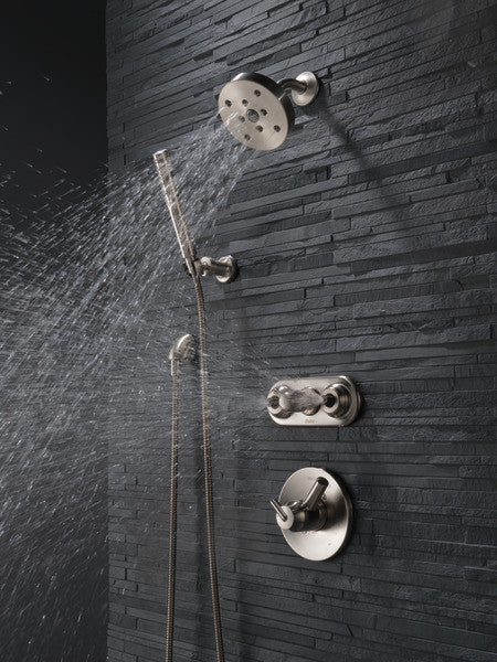 Delta Grail Premium Single-Setting Adjustable Wall Mount Hand Shower, Stainless